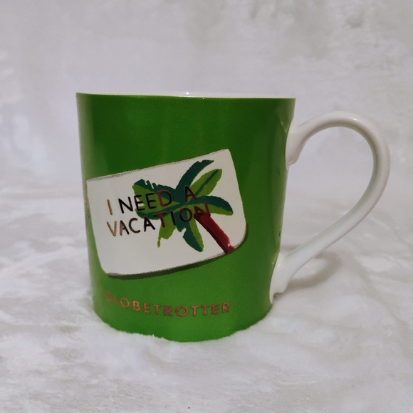 Kate Spade I Need A Vacation Globetrotter Ceramic Mug Things We Love Lenox - Picture 1 of 5